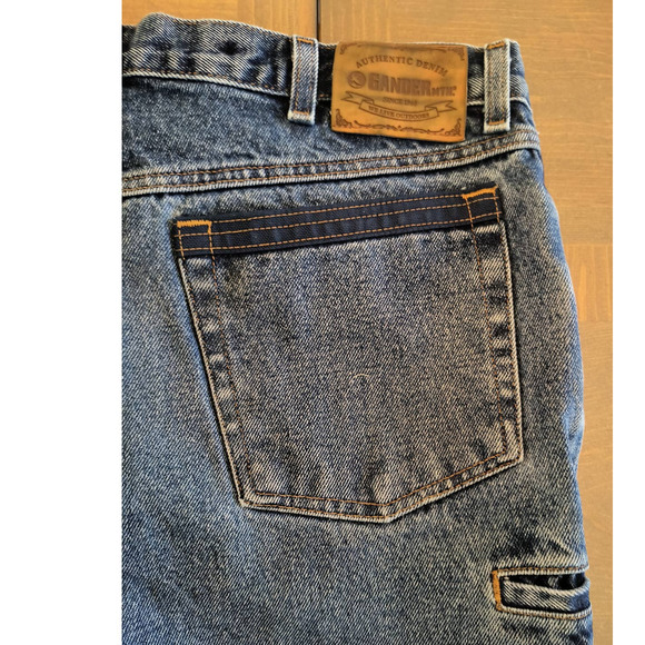 Gander Mountain Jeans Men's 36 x 33 Straight Leg Suspender button Denim - Picture 11 of 15